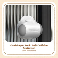 Kid Security Lock, Sliding Door Latch, Adjustable Cabinet Lock, Infant Proofing, Easy to Install, U-Shaped, Childproof Protection