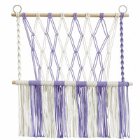 Macrame Wall Hanging Shelf Woven Macrame Storage Shelf Small Areas
