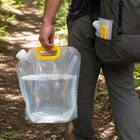 Portable Folding Water Bag for Outdoor Camping Hiking, Large Capacity Collapsible Water Container