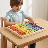 Wooden Multiplication Table Educational Multiplication Table Toy Wooden Math Board Game Reasoning Hands-on Educational