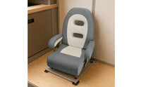 High-Back Boat Seat Molded Shape Cushioned Boat Chair Oval Cutouts Upholstered Marine Chair
