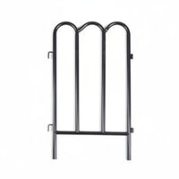 Wrought Iron Fence Panel Decorative Garden Border Waterproof Interlocking Landscape Fence for Yard, Park