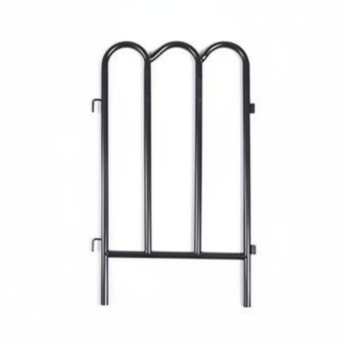 Wrought Iron Fence Panel Decorative Garden Border Waterproof Interlocking Landscape Fence for Yard, Park