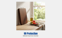 Blackwood Cutting Board, Antibacterial, Microbe-Resistant Hardwood, Square, Kitchen Use