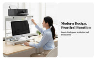 Computer Screen Riser with Storage Non-Slip Feet display Stand cord Management