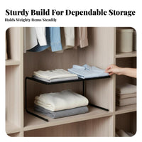 Stackable Pull-accessible Drawer Space Saving Closet Organizer Easy Assembly for Adults