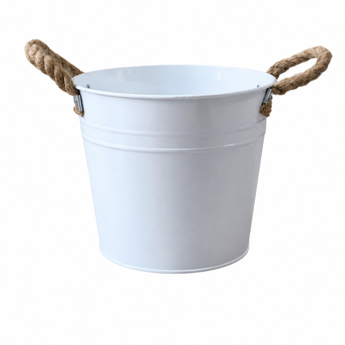 Planter with Rope Handles Lightweight Container Decorative for Balcony