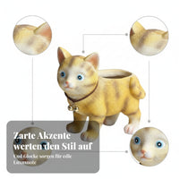 Cartoon Cat Planter Mini Cute Animal Pot Textured