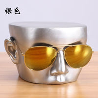 厂家直销创意树脂眼镜展示架假人头模特卖太阳眼镜近视镜展示道具