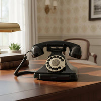 Rotate Dialing Audio Guestbook Phone Bronze Handle Audio Guest Book Namecard Tray Vintage Guest Book Phone Easy to Use for Wedding Planners, Party, Hotel