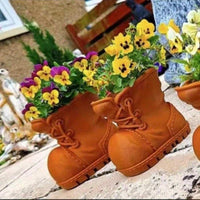 Boot Planter靴子造型创意花盆3D打印旅行靴装饰花瓶