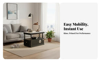 Multi-Functional Smart End Table Modern Design Household Furniture With Storage Drawer Nightstand space-saving for Homeowners, technology aficionados, Living Room, Apartment, Bedroom, Office