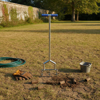 Aerator with 3 Hollow Tines Compacted Soil Manual Lawn Aerator Handheld for Homeowners, Gardeners, Garden Maintenance