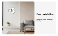 Easy Installation 8 Inch Wall Clock Modern Design Silent Hanging Clock Accurate Timekeeping for Away Ice Workers, Adults, Living Room