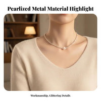 Delicate Chain Necklace Light Luxury Dainty Chain Necklace Elegant Gracefully Slender Pendant Choker for Girls, Special Occasions, Party, Date Night