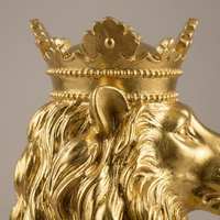 Home Office Lion Statue, Majestic Lion Art Statue for Living Room Bookshelf, Home Decor Lion Statue, Statement Decor Lion Statue