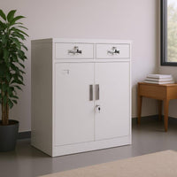 Lockable Filing Cabinet Partition Board Double-Door Filing Cabinet Compact