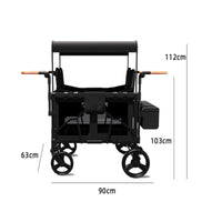 Push Wagon Push Wagon Padded Seats Child Weather Hood Infant Gear