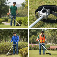 String Trimmer Auxiliary Handle Adjustable Grass Trimmer Handle with Clamp Ergonomic for Landscapers, Gardeners, Lawn Care, Yard Work
