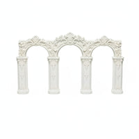 Miniature Arch Baroque Miniature Backdrop with Columns Carved Arch Backdrop for Photo Backdrops
