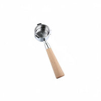 Coffee Machine Handle Bottomless Portafilter Stainless Steel Wood Grip Detachable Filter Basket Precision Filtration Suitable for Professional Barista Home Brewing