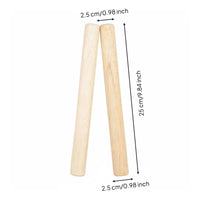 2 Pieces Wooden Beat Sticks Wooden Claves Reusable Music Toy for Beginners, Early Education