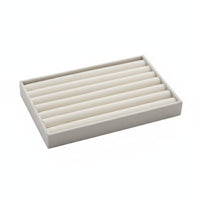 Compartmentalized Jewelry Holder Soft textile Insert Stackable soft textile Tray Set for Women