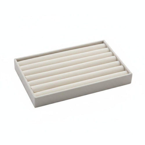 Compartmentalized Jewelry Holder Soft textile Insert Stackable soft textile Tray Set for Women