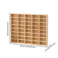 Toy Car Display Shelf Open-Face Toy Car Display Case Space-Saving Compartment Shelf for Hobby Room, Playroom, Bedroom