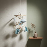 Textile Crib Mobile Boho Design Nordic Crib Ornament Child-Centered Inspired