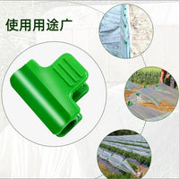 大棚压膜夹子小拱棚塑料膜卡扣防风防滑压膜固定神器遮阳网薄膜扣 13-14mm 100个单头深色加厚