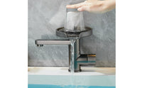 Rotatable High Pressure Cup Washer Faucet Press-Activated Faucet with Glass Rinser Stainless Steel High Pressure Cup Washer Rust Resistant for Bartenders