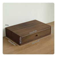 Monitor Riser Drawer Box Space Saving Wooden Desk Storage Box Multiuse