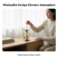 Stylized Sailboat Figurine marine Theme Candle Holder Modern Design for Office