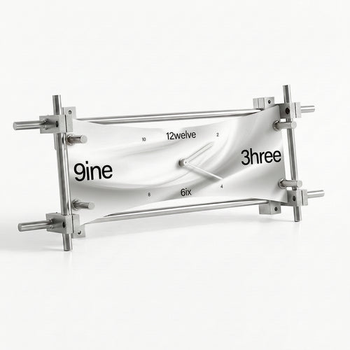 Decorative Clock with Metal Stand Simple for Shelf