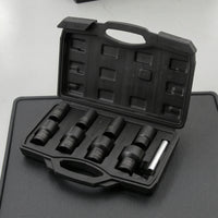 9 Pieces Nut Extractor Socket Kit Damaged Bolt and Nut Remover Set Stuck Bolt Extractor Set for Mechanics