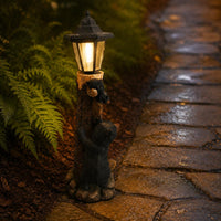 Solar Bear Garden Light Decorative Outdoor Decor Long-Lasting for Yard