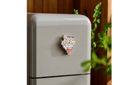 Flower Refrigerator Magnet Resin Flower Fridge Magnets with Layered 3D Bouquet Magnetic Fastener Fade Resistant Strong Hold Suitable for Home Office Locker Decor Gift Giving