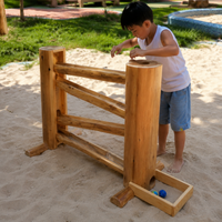 Premium Wooden Sandbox with Water Table, Toddler Sand Table for Outdoor Play, Kids Water Table 3-in-1 Sand Water Table, Two Tier Water Table