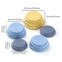 5 Pieces Balance Stepping Stones Sturdy Stepping Stones Set Lightweight