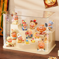 Transparent Dustproof Display Case for Blind Box Figures, Modern Style, PET