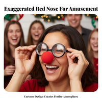 Red Clown Nose Funny Red Foam Nose Soft for Christmas