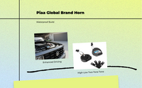Waterproof Car Horn, High/Low Tone, for SUV & Pickup Mods