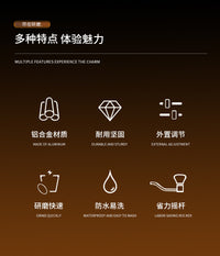 跨境外调手摇磨豆机钢芯七星咖啡豆研磨机户外便携手动咖啡研磨机