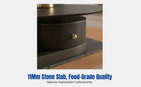 Modern Art Oval Coffee Table, Minimalist Luxury Design, Living Room, Designer Creative Side Table Set