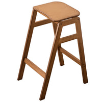 Bar Stool Modern Nordic Style Bamboo Wood Frame