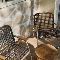 Outdoor Camping Chair: Alloy Folding Chair, Leisure Rattan Chair, Breathable, Ultra-Light, Portable, No Assembly