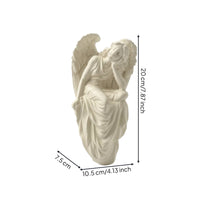 Angel Figurine Sculpted Angel Statue Resin for Living Room, Balcony, Collectors