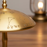 Brass Rotating Umbrella Stress Relief Metal Hand Giftable for Gift, Desk