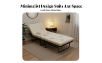 Adjustable Backrest Single Rollaway Bed Foldable Design Rollaway Bed with Mattress 360° Swivel Wheels Portable Furniture Space-Saving for Hospital Caregivers, Office Workers, Apartment Dwellers, Home, Bedroom, Guest Room, Camping
